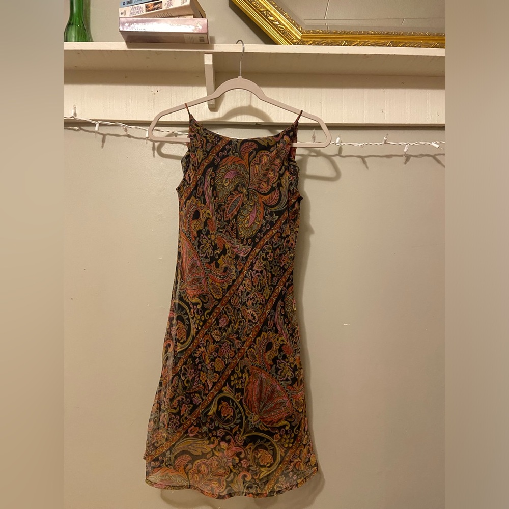 Vintage city triangles mini dress